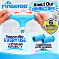 Rinseroo Slip-On Bathtub Faucet Sprayer Attachment, 5 Foot Hose