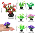 Ipetboom 40 Pack Mini Artificial Aquarium Plants for Small Fish Tanks