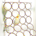 Wontee Bird Rope Climbing Ladder Parrot Hanging Swing Perch for Parakeets Cockatiels Conures Lovebirds Rats (Random Color)