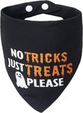 Halloween Dog Bandanas No Tricks Just Treats Costumes for Large Pet