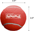 Outward Hound Squeaker Ballz Tennis Ball Dog Toy, Medium, 2.5", 4‑Pack