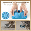 Slow Feeder Dog Bowl for Liquid Treats, Anti-Slip Lick Bowl, Bone Broth and Yogurt Puzzle Feeder, Dog Enrichment Toys No