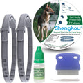 Flea and Tick Collar for Large Dog, Prevention and Control of Pests on Dogs, Safe Natural Ingredients Protection, Waterp