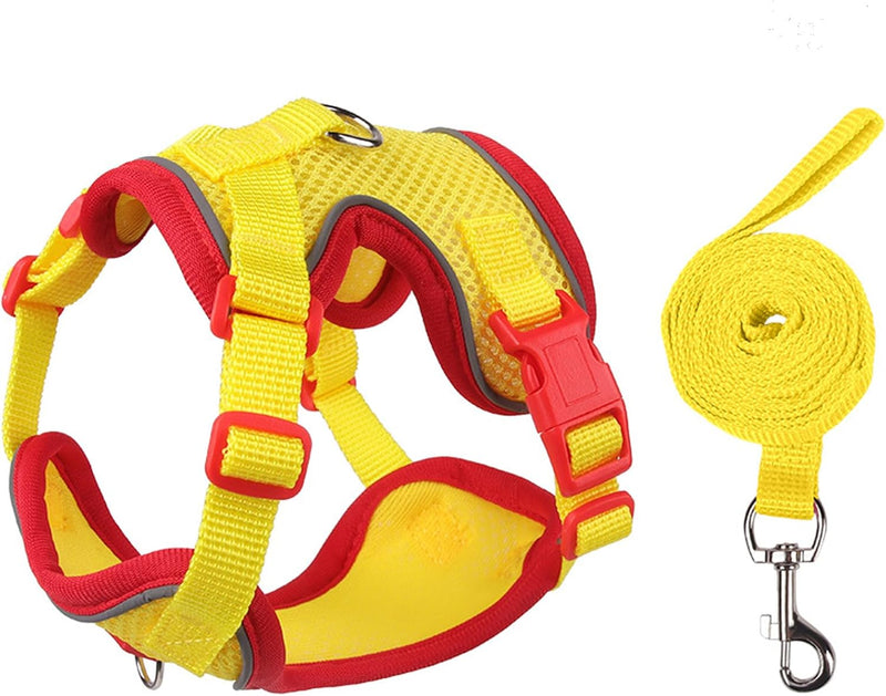Cat Harness and Leash Set for Walking – Escape-Proof Reflective Vest for Cats and Small Dogs, Adjustable Soft Air Mesh w