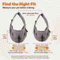 Pet Sling Carrier for Small Dogs and Cats, Hands-Free, Medium