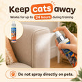 Cat Deterrent Spray for Furniture Protection, Anti Scratch and Urine Marking, Plant-Based Safe Formula for Indoor & Outd