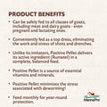 Manna Pro Positive Pellet Medicated Goat Dewormer Feed, 25 lb Bag