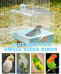 Hanging Bird Bath for Cage, 3 in 1 Multifunction Bird Bath/Bowl/House, Bird Cage Accessories Suitable for Small to Mediu
