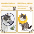 HOMBYS Soft Dog Cone for Dogs and Cats, Cute & Fluffy Flower Shape for Calming, Adjustable Dog Collar Alternative After 