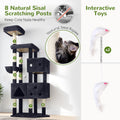 Globlazer Extra Large Cat Tower for Big Cats 20 lbs, 81in, F81