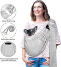 CUBY Dog and Cat Sling Carrier - Hands Free Reversible Pet Sling Bag - Ring Sling Adjustable - Suitable for Puppy, Small
