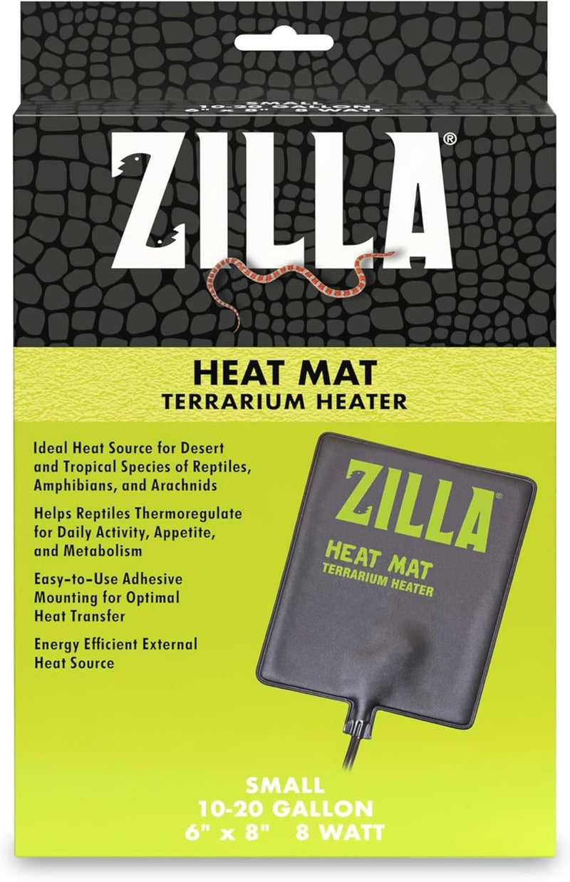 Zilla Heat Mat for Reptiles, Terrarium Heater, Small, 8 Watt