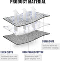 HDLKRR Cat Bed Self Warming, Foldable Self Heated Cat Mat Heating Pad 24 x 20 inch Extra Warm Thermal Pet Pad for Indoor Outdoor Cats, Non-Slip Bottom Washable Non Electric, Grey