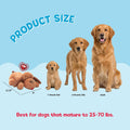 Snuggle Puppy Original Heartbeat Puppy Toy with Real-Feel Pulse & Heat Pack, Calming Sleep Aid for Puppy Anxiety, Crate Training, First Nights & New Puppy Transition - Biscuit Plus 6 Heat Packs