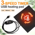 USB Small Pet Heating Pad, 5.5 Inch Reptile Heat Mat with Temp