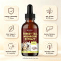 PENORAN Turkey Tail Mushroom Extract Drops for Dogs & Cats, Lipoma, Lumps, Bumps and Warts Treatment, Young Weak & Senior & Low-Vitality & Post-Surgery Pets - Liquid Extract Absorbs Quickly