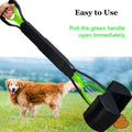 WOILIFE 32" Pooper Scooper for Large Small Dogs Heavy Duty, Long Handle Poop Scoop for Yard, Grass, Gravel, Dog Poop Grabber with High Strength Material and Durable Spring