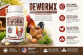 Farmalab Natural Dewormer Internal & External 100 Tabs Poultry NO Egg Withdrawal Needed - Vitamin for Poultry Rooster Hen Chicken Baby Chick