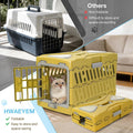 Collapsible Cat Carrier Hard, Plastic Hard-Shell Pet Carrier Travel
