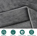 Onarway Dog Blanket Washable for Puppy: 4 Packs Dog Blankets 40”x28” - Fluffy Soft Small Throw for Cat Puppy Kitten Dogs - Fleece Pet Blankets for Bed Sofa Car and Indoor - Grey and Khaki