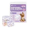 Pet Soft Female Dog Diapers - Disposable Doggie Diapers with Wetness Indicator, Puppy & Cat Diaper Super Absorbent, Fit for Female Dog in Heat or Incontinence, 40pcs (XXS, Mixed)