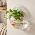 1 Pack Acrylic Wall Hanging Fish Bowl 9 Inch Fish Tank Planter