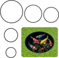 JJUNW 5 Pcs Aquarium Floating Plant Corral, Fish Feeding Ring Fish Tank Aquarium Floating Plants Barrier, 5 Sizes of Flo