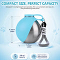 2 in 1 Portable Dog Water Bottle for Dogs,10oz Stainless Steel Portable Dog Water Bottle with Foldable Silicone Bowl, Le