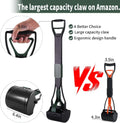 36" Tall Pooper Scooper for Large Dogs Heavy Duty, Long Handle Poop Scoop for Yard, Grass, Gravel, Dog Poop Grabber with