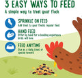 Manna Pro Farmhouse Favorites Fly & Fruit Feather Support Poultry Treat, Duck Treat, Gamebirds, Scratch, Insect & Fruit 
