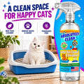 Absolutely Clean Litter Box Cleaner and Odor Eliminator, Eliminate Odors Quickly, Neutralizes Urine and Feces Odors in The Air and The Box, Make Litter Last Lon