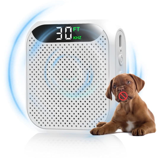MALOK Anti Barking Device for Dogs, Ultrasonic Dog Bark Deterrent Devices with Adjustable Frequency & Range, Rechargeable Pet Corrector for Walking, Yard and Indoor & Outdoor Use