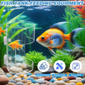 2Pcs Aquarium Fish Feeder Feeding Tray with Suction Cup, Feeding Tube Tank Divider Aquarium Breeder Box Fish Bowls Acces
