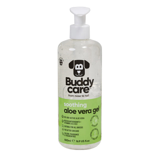 Buddycare Soothing Aloe Vera Gel for Dogs | Soothing Dry Skin & Itch Relief Treatment for Dogs (16.90oz) Premium Aloe Vera