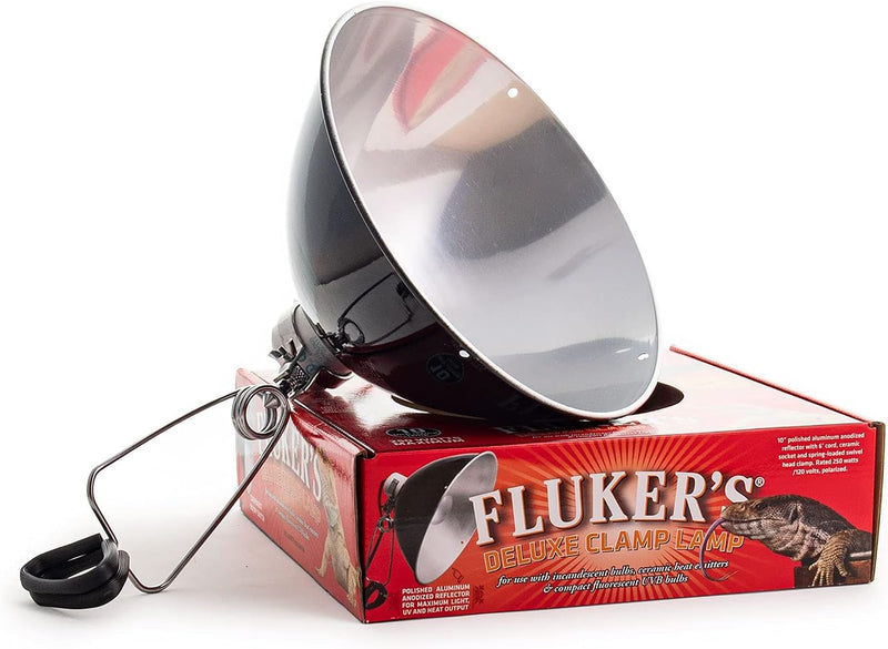 Fluker's Repta-Clamp Lamp, Heavy Duty Clamp Light For Reptile Tanks and Terrariums, UL/CUL Approved, Great for Reptile B