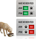 Magnetic Pet Feeding Reminder Sign, Puppy Daily Meal Tracker for Dogs Cats