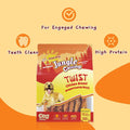Jungle Calling 4.7 Inch Chicken Wrapped Rawhide Sticks Dog Treats, 10.6 oz