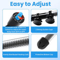 AQUANEAT Aquarium Heater, 100W Fish Tank Heater, Adjustable Submersible Water Thermostat with Digital Thermometer