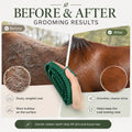 Horse Brush Set 2 Pack, Rubber Curry Comb for Horses, Dogs & Cats