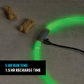 Nite Ize NiteHowl Rechargeable LED Safety Necklace - Dog Light for Dog-Walking Gear - Weather-Resistant Design - 5 Hours
