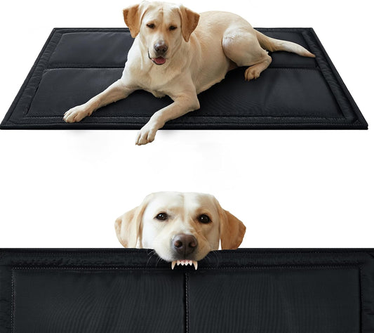 Chew Proof Indestructible Dog Bed, Durable Dog Crate Pad