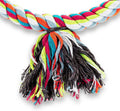 Spoiled Pet® Large Circle Cotton Bird Rope Swing Perch - Made with All Natural Materials - Safe to Climb and Chew - Great for African Grey Parrots, Cockatiels, Parakeets, and Cockatoos