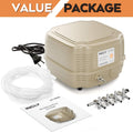 INCLY 7W Ultra Silent Aquarium Air Pump - 245 Gallon/Hr, 4 Adjustable Outlets - Commercial & Hydroponics Oxygen Bubbler 