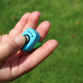 HoAoOo Pet Clicker for Dogs/Cats/Horses/Birds or Other Animals - Mini Finger Clickers for Training (Black + Blue)