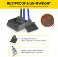 Pooper Scooper for Dogs Heavy Metal Duty Long Handle Rake, Spade & XL Tray