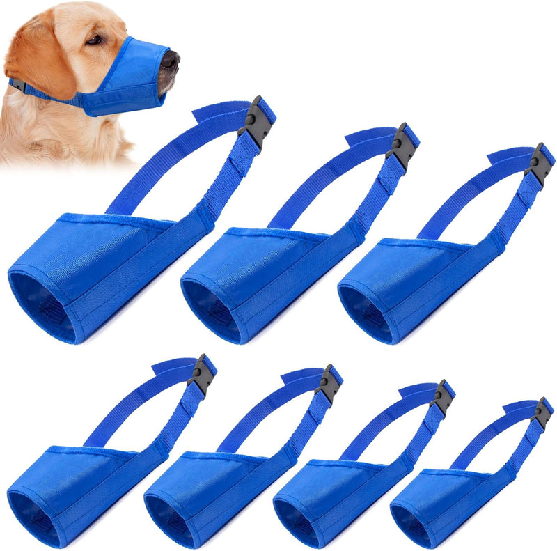Coppthinktu Dog Muzzle Suit 7PCS Muzzles for Biting Dog Mouth Cover Large