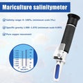 Salinity Refractometer with ATC, 0-100PPT & 1.000-1.070 SG, Aquarium Tester