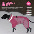 AOFITEE Dog Coats for Medium Dogs Warm Full Body Dog Jacket with Harness, M