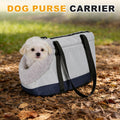 Dog Purse Carrier with Crossbody Strap & Fleece Lining