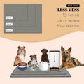 AVERYDAY 18x10 Waterproof Silicone Dog Food Mat, Raised Edge Placemat